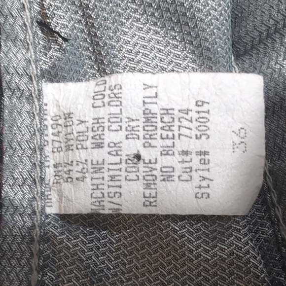 KIKWEAR Vintage 90's Space Invaders Cargo Rave Pants Size 36x31 Metallic Grey - Picture 7 of 14